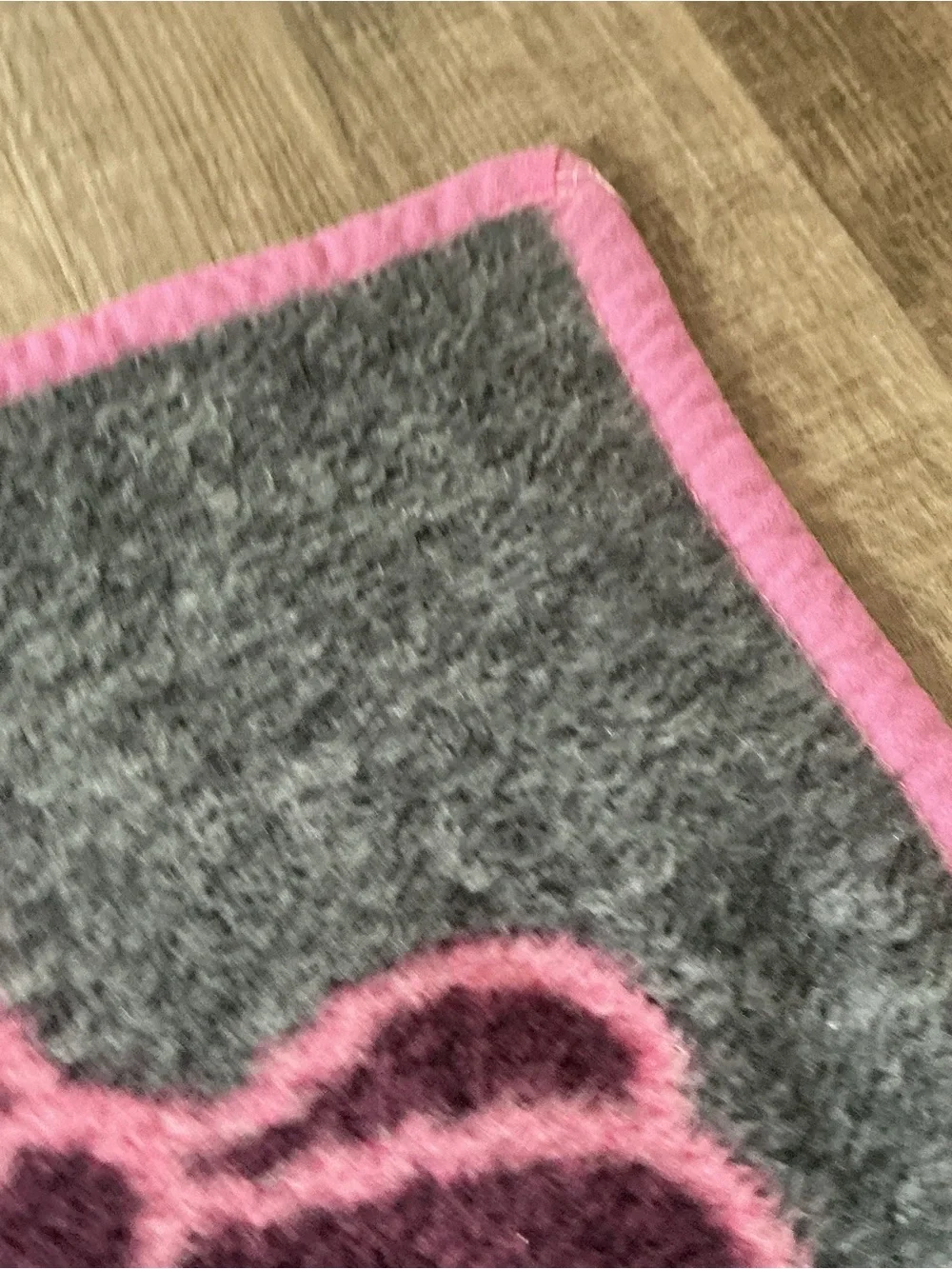 Vintage Biederlack Blanket Disney Minnie Mouse Pink Fleece Throw Reversible Lrg